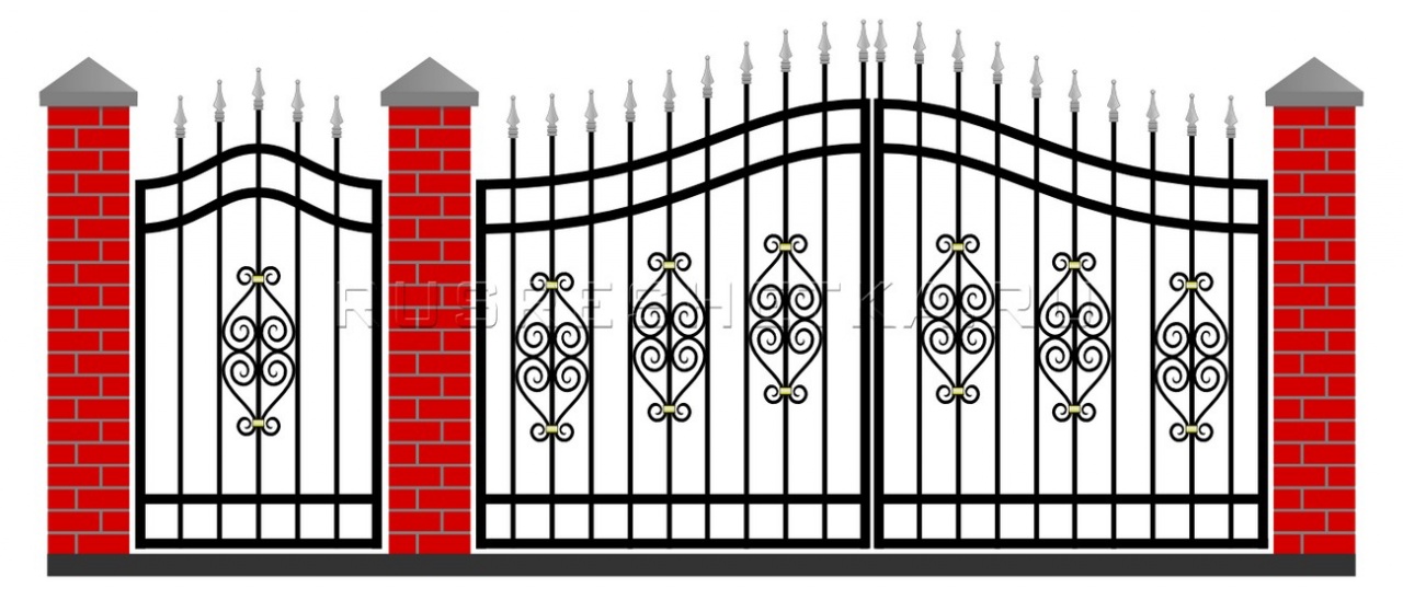 Забор и ворота 58